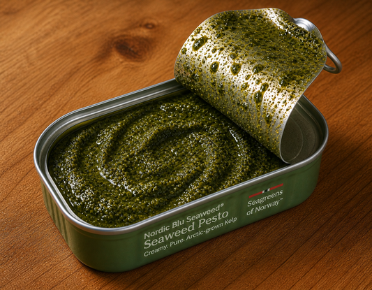 Seaweed Pesto — opened can, Seaweed Society
