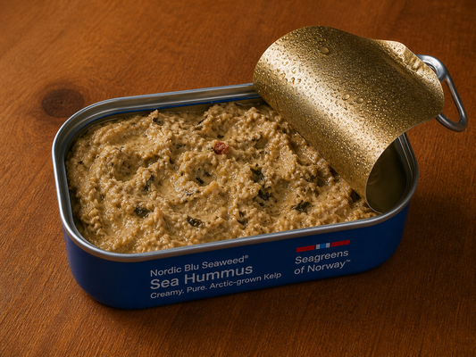 Sea Hummus — opened can, Seaweed Society
