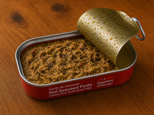 Red Seaweed Purée — opened can, Seaweed Society